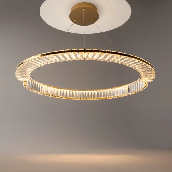 Lampa pierścieniowa wisząca Krone P097PL-L45BS3K LED 45W 3000K mosiądz