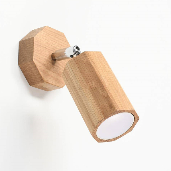 Regulowany kinkiet ekologiczny SL.1028 drewniana lampa