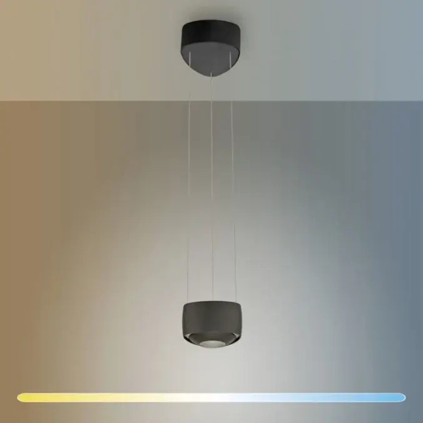 Lampa wisząca sterowana pilotem Q-STRETTO czarna 2657-18 2xLED 20W 2200-5000K góra-dół