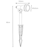 Czarna lampa gruntowa Spike 27882/05/30 outdoor IP54 z regulacją