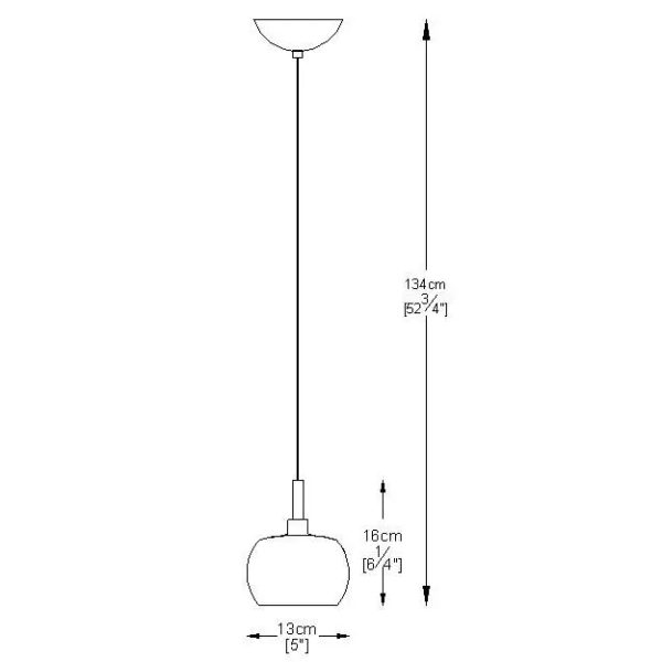 Szklana lampa wisząca z kryształami CRYSTAL P0076-01A-F4FZ glamour chrom