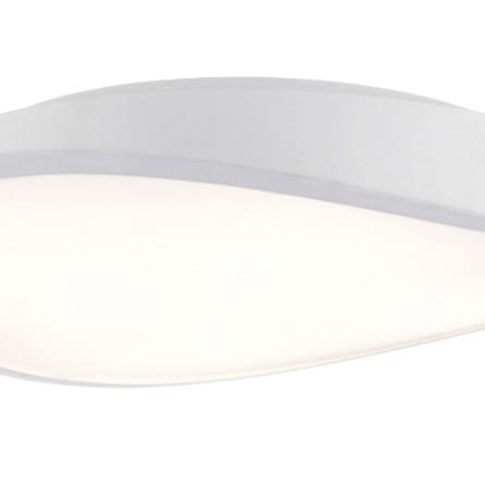 Biała lampa natynkowa Circulo pokojowy plafon nad stolik