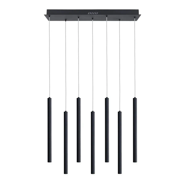 Wielopunktowa lampa wisząca Valdes PND-22302-7-BK LED 35W 3000-6000K czarny