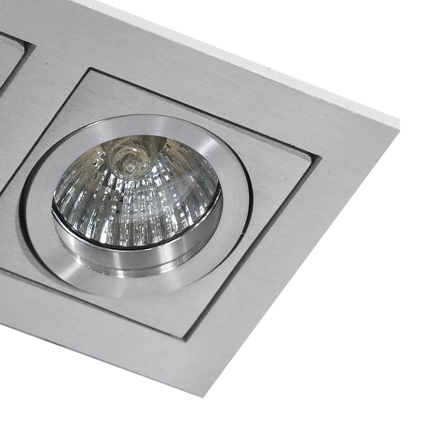 Wpuszczana lampa sufitowa Paco AZ0798 do salonu aluminium