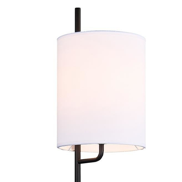 Ścienna lampa TOKYO 50401137 metalowa kinkiet abażurowy biały czarny