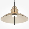 Szklana zwisająca lampa Bangkok MOD185PL-L12CG3K3 LED 12W 3000K mosiądz