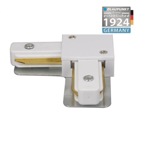 Kątowy L-ŁĄCZNIK VISION KL1W do 1-fazowego systemu szynowego biały