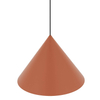 Lampa do salonu trójkątna ZENITH 11486 zwis terakota