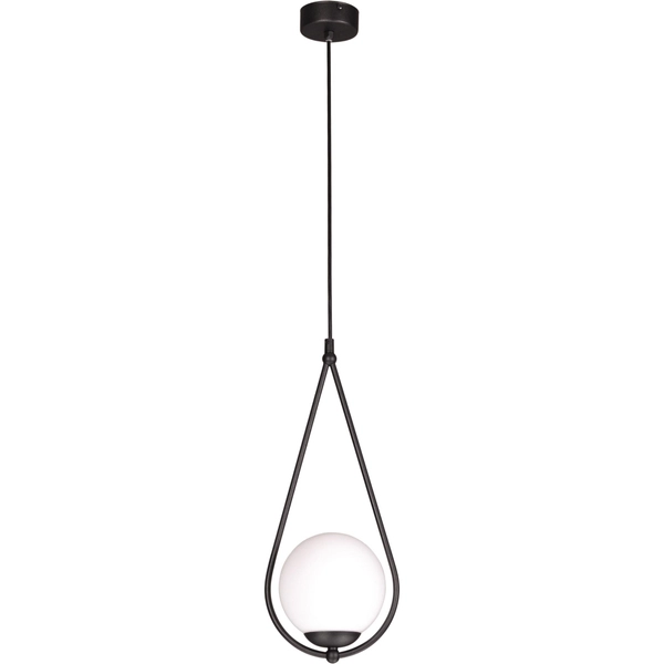 LAMPA modernistyczna Neve K-4770 wisząca OPRAWA szklane kule ZWIS kropla ball czarna biała