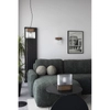 Drewniana lampa wisząca Flumina FLA132P0 ryflowana czarna
