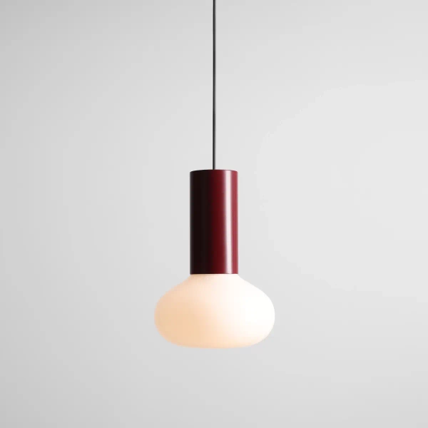 Pojedyncza wisząca lampa Flo Ruby S 7000G27_S czerwona