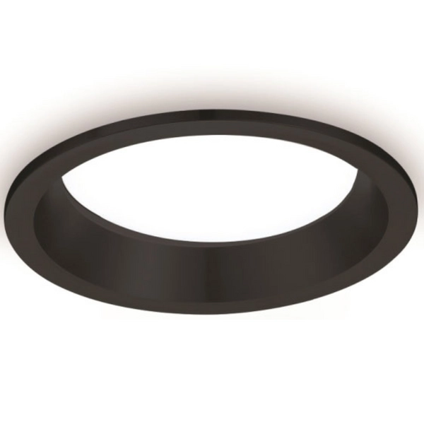 Lampa wpustowa Sun 293102103 Elkim LED 10W 3000K okrągła IP44 czarna