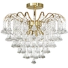 Glamour LAMPA sufitowa Belweder 5193/4 TR Elem kryształowa OPRAWA crystal złota przezroczysta