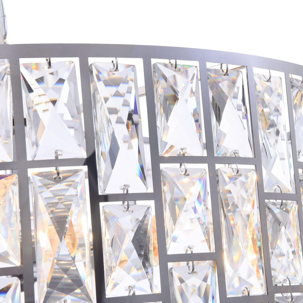 Wisząca LAMPA glamour GELID MOD184-PL-04-CH Maytoni kryształowa OPRAWA okrągły ZWIS crystals przezroczyste chrom