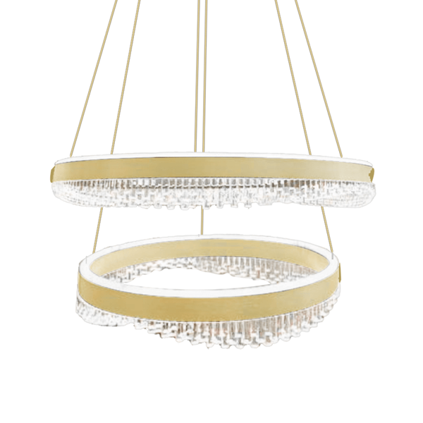 Pierścieniowa lampa wisząca glamour PRECIOSA ML1000 LED 85W 4000K złota