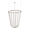 Lampa zawieszana nad stół no. Moon 5144 Shilo metalowa platyna