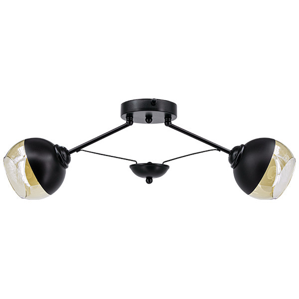 Loftowa LAMPA sufitowa 1018/2 BL Elem metalowa OPRAWA czarne