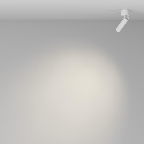 Sufitowa lampa tuba Focus C141CL-L125-6W3K-W LED 6W 3000K z regulacją biała