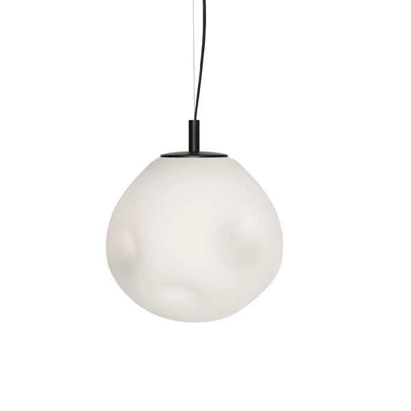 Szklany zwis kuchenny CLOE M 11070102 kulista lampa wisząca biała