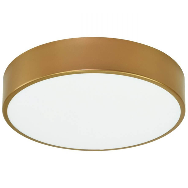 Okrągła lampa sufitowa 137623620897 złoty plafon czujnik