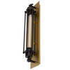 Lampa ścienna Retro Loft ABIGALI-KR-E27-GOLD-BLACK złota czarna
