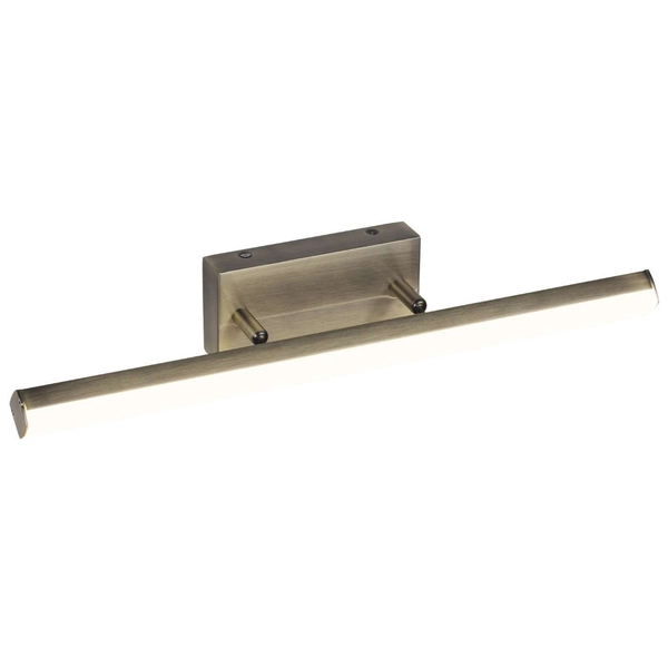 Ścienna LAMPA łazienkowa SILAS 5729 Rabalux regulowana OPRAWA metalowa kinkiet belka LED 18W 4000K IP44 brązowa biała