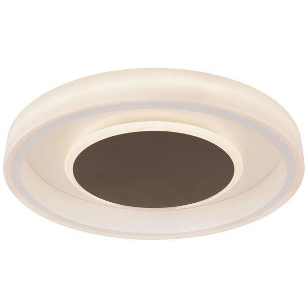 Okrągła LAMPA plafon GOFFI 48398-40 Globo sufitowa OPRAWA metalowa LED 40W 3000K - 6000K biała