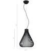 Industrialna LAMPA wisząca INKSIS MDM2245-1 Italux skandynawska OPRAWA metalowy ZWIS druciana klatka czarna