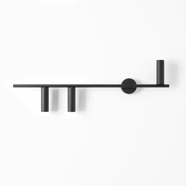 Minimalistyczna lampa ścienna Trevo 1104Y1 do salonu czarna