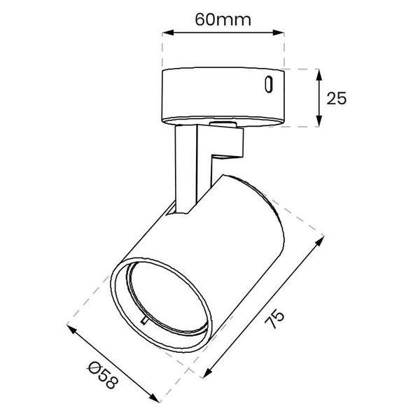 Pojedyncza lampa nasufitowa Volf ML0676 Milagro sopel do jadalni biały