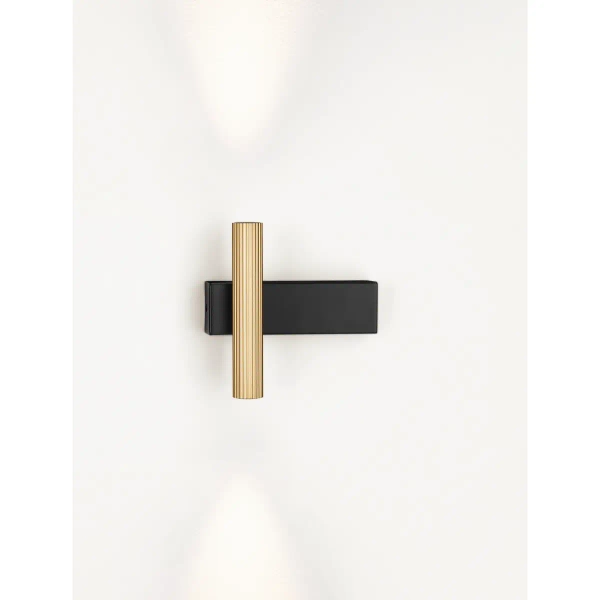 Metalowa lampa ścienna góra-dół JOSTELA LE45561 LED 6W 3000K złota czarna