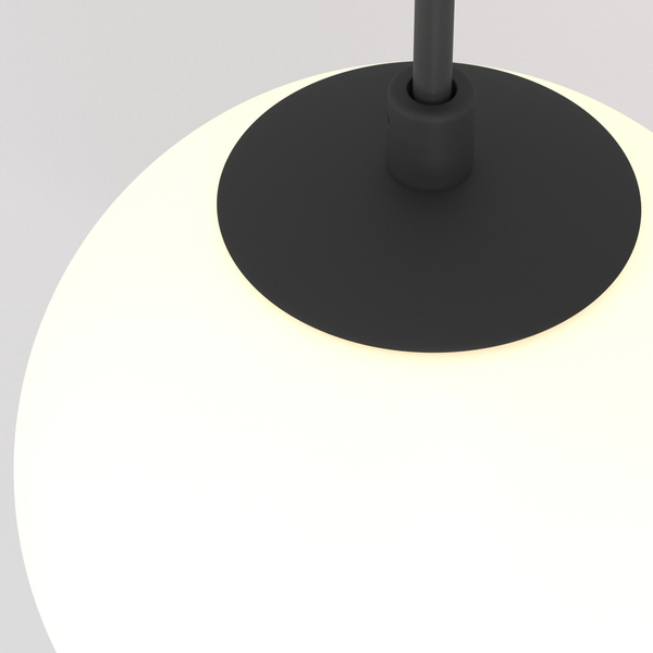 Zwis nad stół Luna P039PL-5W4K-10-B Maytoni LED 5W 4000K kula biała czarna
