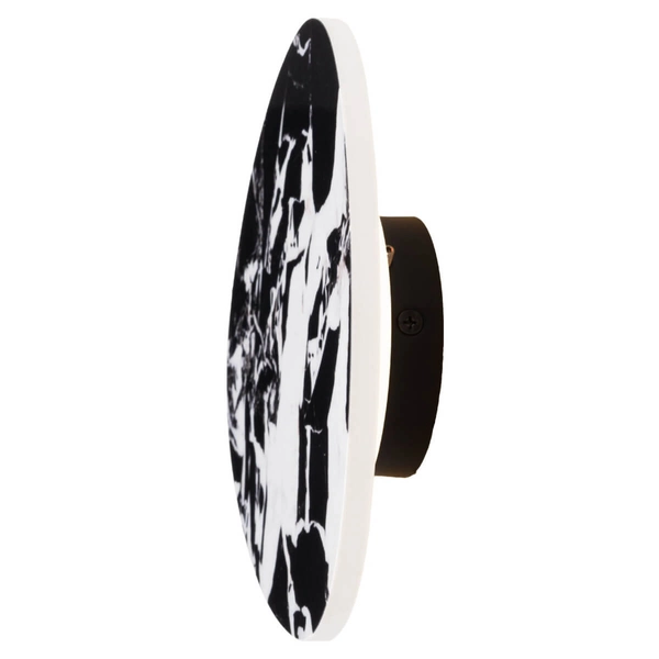 Lampa ścienna do jadalni MARBLES W0391 LED 6W 3000K biała czarna