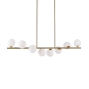 Molekułowa lampa wisząca MOLECULA NOW-10883P8 złota biała 8xG9 kule