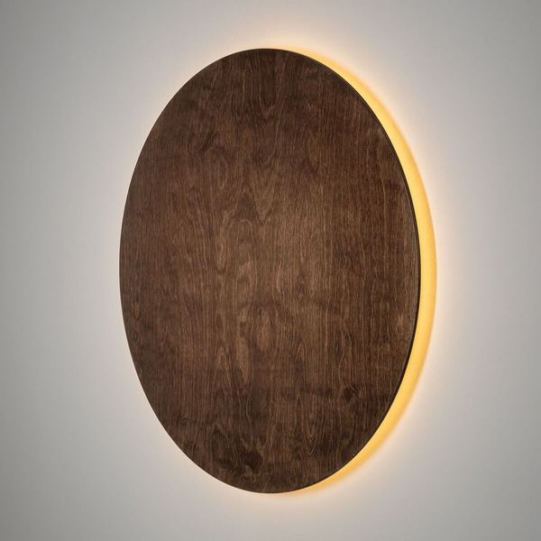 Salonowa lampa ścienna Ring 11292 Nowodvorski LED 16W 3000K okrąg drewniana