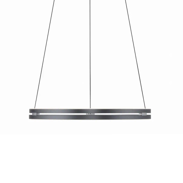 Wisząca lampa PUREE-LOOP szara LED 53W 2700-5000K pierścień do jadalni nad stół 2551-15
