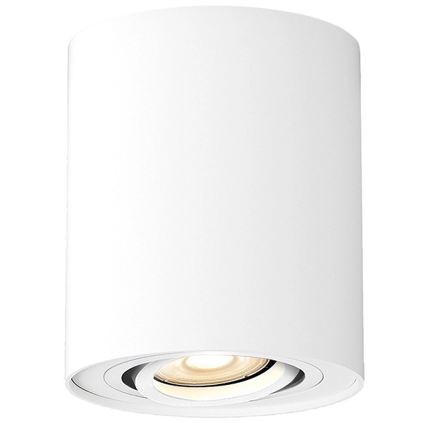 Sufitowa tuba metalowa Kobald 2048 biała lampa ruchoma nowoczesna