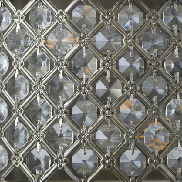 Kryształowy kinkiet Hudson 70559 Endon crystal antyczy mosiądz