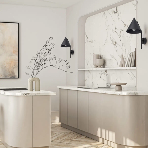 Ścienna lampa do czytania CONO 10041 stożkowa czarny