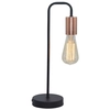 Stojąca lampka HERPE 41-66862 industrialna nocna loft miedź czarna