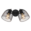 Sufitowa lampa kierunkowa Josina 54034-2 czarna drewno