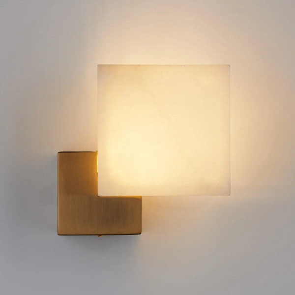 Lampa ścienna CUBO ST-DL-8537 gold LED 3W 3000K kostka złota biała