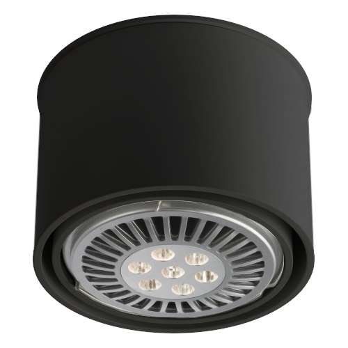 LAMPA sufitowa MIKI 1117 Shilo natynkowa OPRAWA okrągły plafon czarny