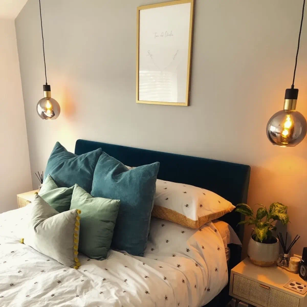 Wisząca lampa szklana Julius 34438/20/65 Lucide okrągła czarna złota