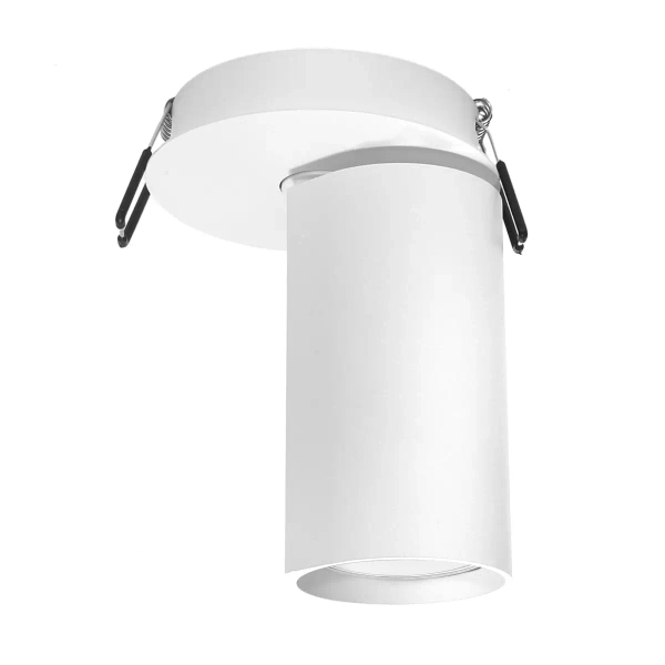 Lampa sufitowa wpuszczana Bora 1623 regulowana tuba biały