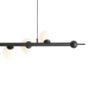 Nowoczesna lampa wisząca Wave 1115T1 Aldex do salonu czarna biała balls