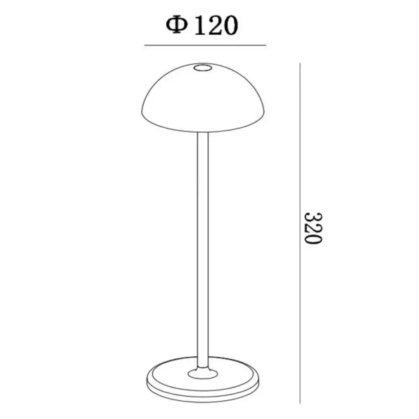 Dotykowa lampa stołowa JOY 15500/02/31 Lucide LED 1,5W 3000K IP54 biała