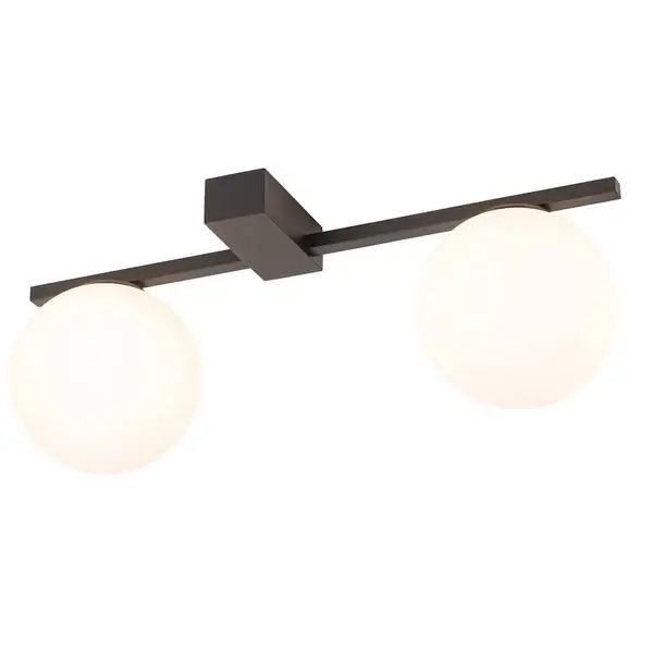Nasufitowa lampa Pik 10300 loftowa do salonu czarna biała