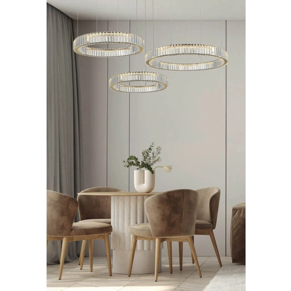 Potrójna lampa wisząca SPARK AZ5795 Azzardo LED 144W 3000K chrom