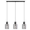 Lampa wisząca na listwie Brus K-5253 Kaja potrójna metalowa czarna